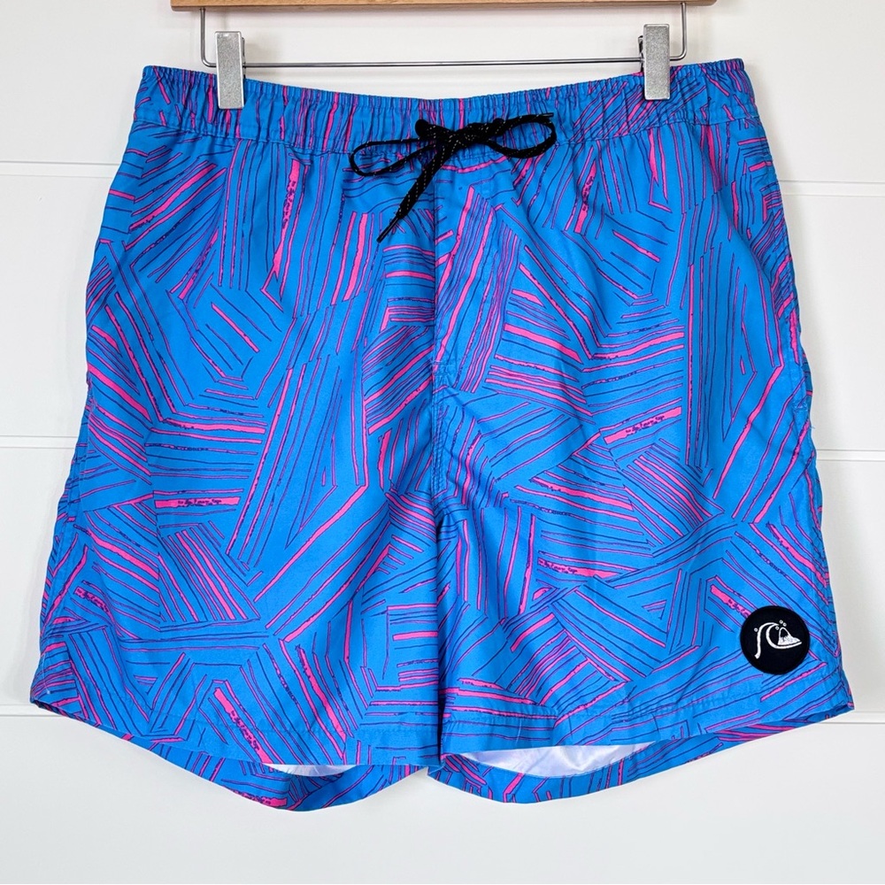 Quiksilver Men's Bamboo Break Volley 17 Swimsuit Board Shorts Size Large